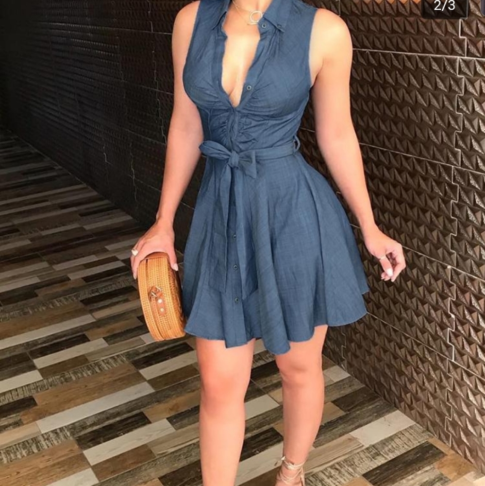 Denim LOOK dress BRAND NEW